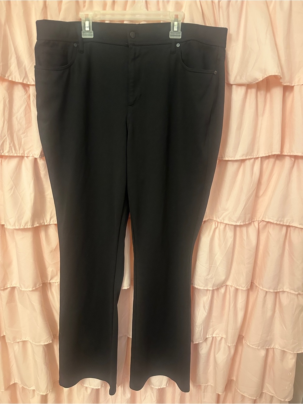 Simply Vera Vera Wang Chic Black Boot-Cut Work/Dress Pants Size XL